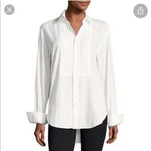 Burberry Jaden Big Shirt with Pintucked Front